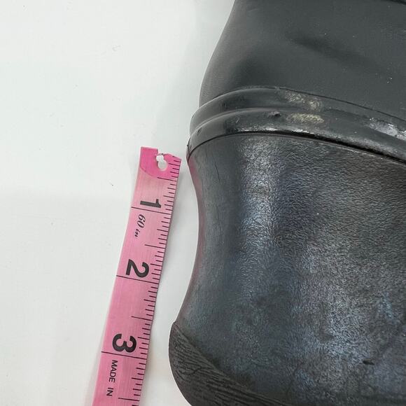 Aldo black ankle wedge boots Bumpah side zip leather basic neutral sz 39 US 8.5 - Picture 2 of 10